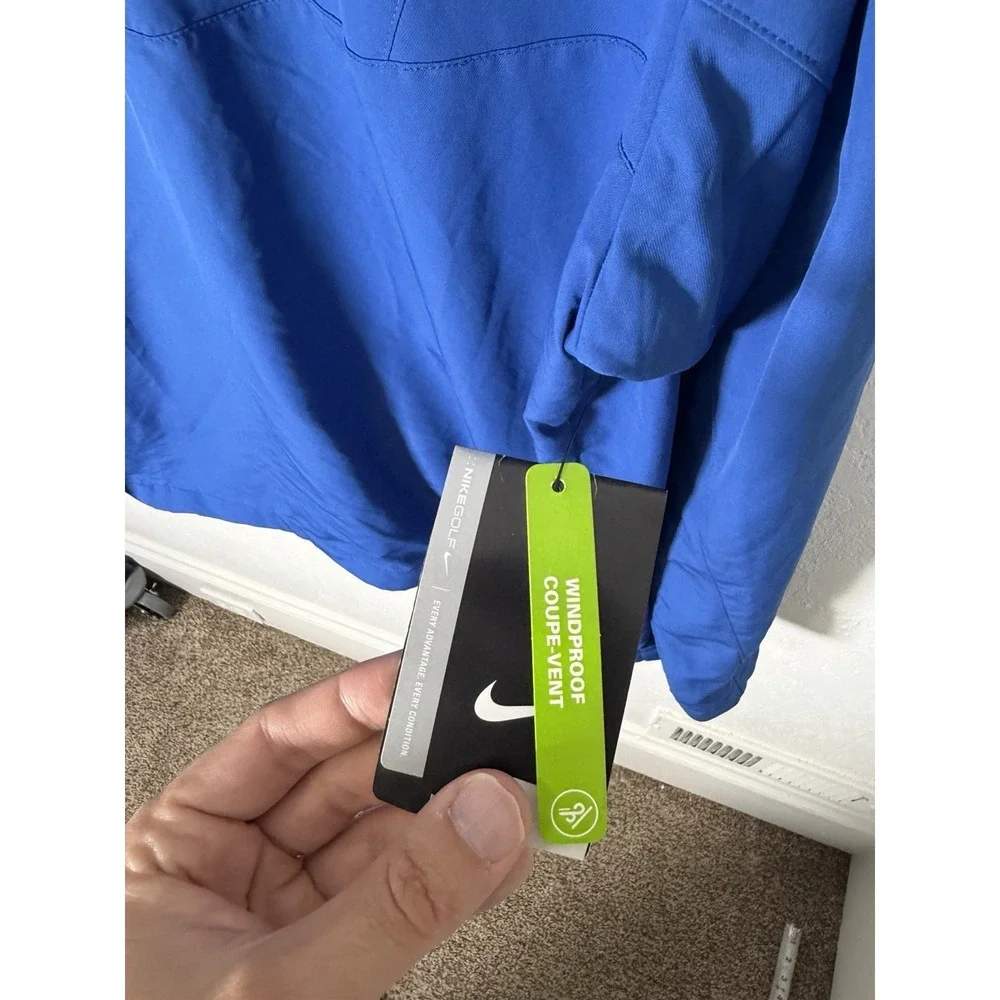Nike PGA Golf Windbreaker Jacket Promo‎ Pullover Broadsoft Mens XL NEW Blue